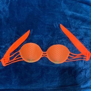 Beach bunny strapless swimsuit top size Large